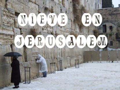 Nieve en jerusalem
